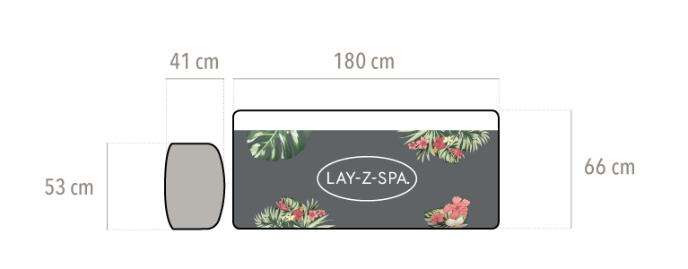dimensions du spa aruba 