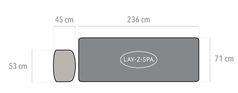 dimensions du spa grenada