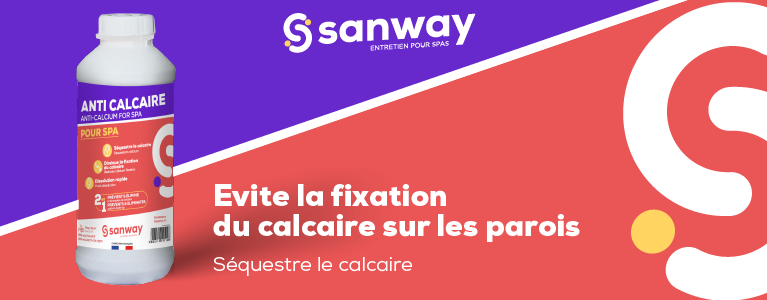Anti-calcaire pour spa 1L Sanway - Produit d'entretien