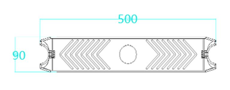 Dimensions marche échelle PVC